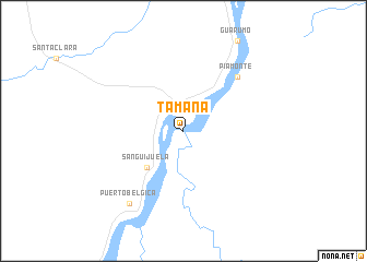 map of Tamaná