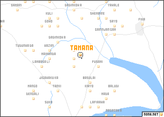 map of Tamana