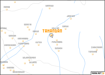 map of Tamandān