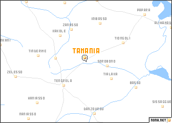 map of Tamania