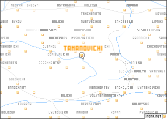 map of Tamanovichi