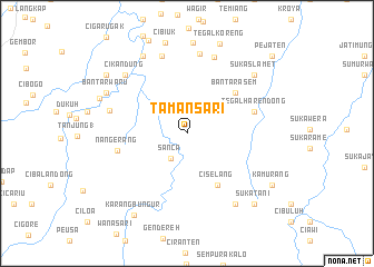 map of Tamansari