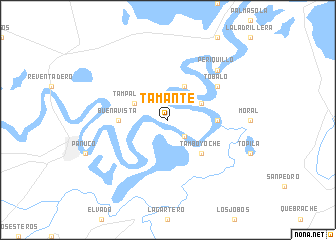 map of Tamante