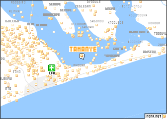 map of Tamanyé