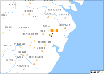 map of Taman