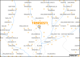 map of Tămăşeşti