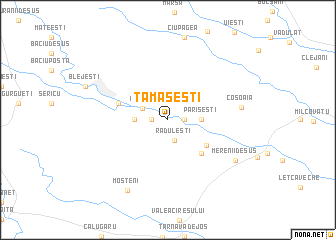 map of Tămăşeşti