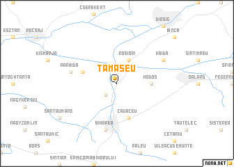 map of Tămăşeu