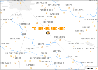 map of Tamashevshchina