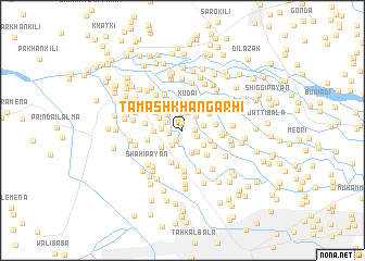 map of Tamāsh Khān Garhi