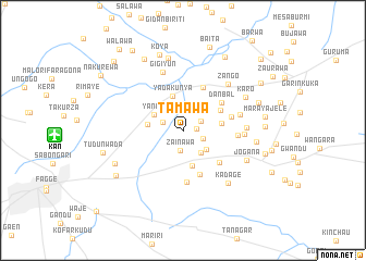 map of Tamawa