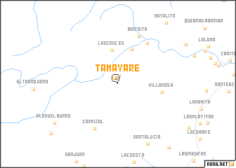 map of Tamayare