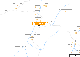 map of Tamāz Khān