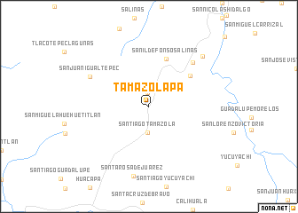 map of Tamazolapa