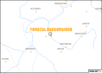 map of Tamazula de Gordiano