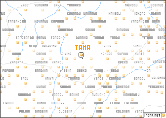 map of Tama