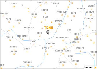 map of Tama