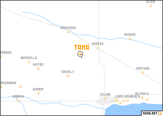 map of Tama