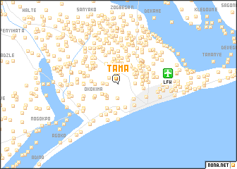 map of Tama