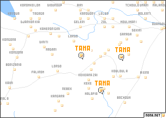 map of Tama