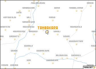 map of Tambakara