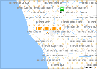map of Tambak Bunga