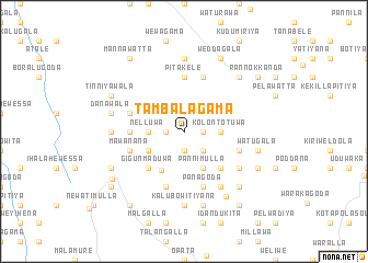 map of Tambalagama