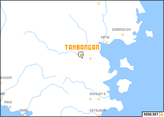 map of Tambangan