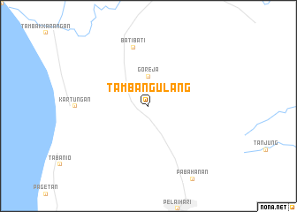 map of Tambangulang