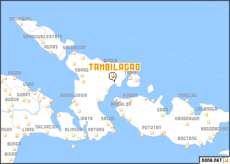 map of Tambilagao