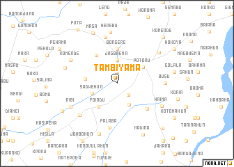 map of Tambiyama