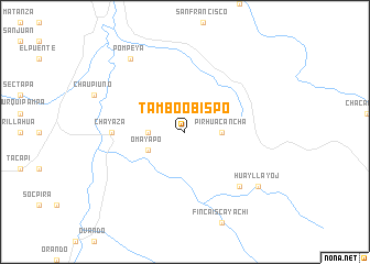 map of Tambo Obispo