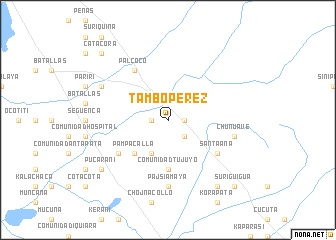 map of Tambo Pérez