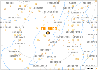 map of Tambora