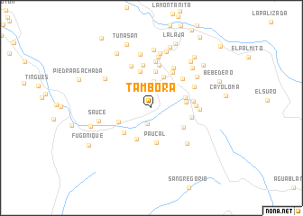 map of Tambora