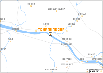 map of Tambounkané