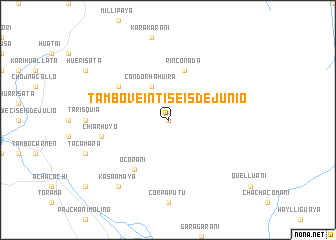 map of Tambo Veintiseis de Junio