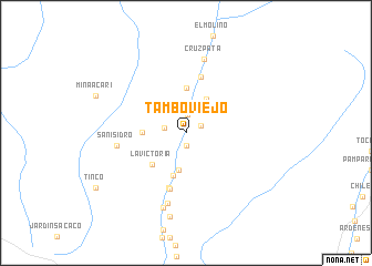 map of Tambo Viejo