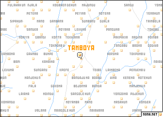 map of Tamboya