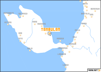 map of Tambulan