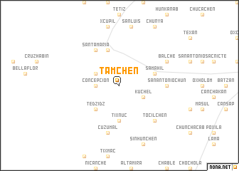 map of Tamchén