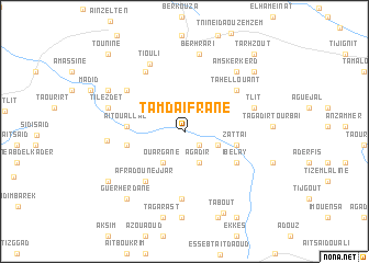 map of Tamda Ifrane