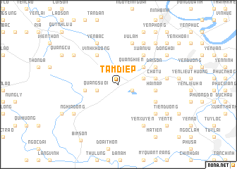 map of Tam Ðiệp