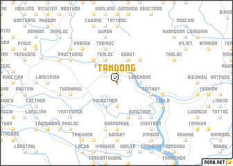 map of Tam Dồng