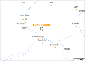 map of Tamelikant