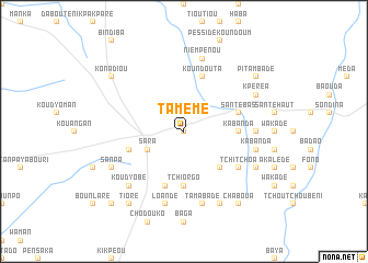 map of Tamémé