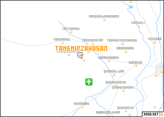 map of Tām-e Mīrzā Ḩasan