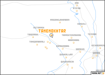 map of Tām-e Mokhtār