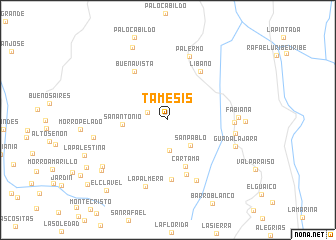 map of Támesis