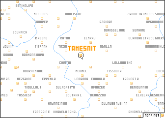 map of Tamesnit